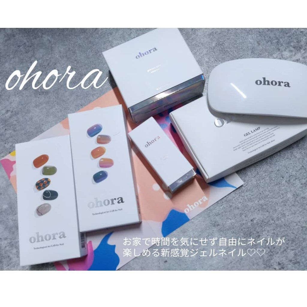 新感覚ジェルネイル"ohora"

商品名"ohora"
本物のジェルを60%固めた状態のネイルシールを自由自在に爪に貼って硬化させれば出来上がり👌仕上げにトップジェルを塗った方がよりツヤ感が増してサロンに行ったようなネイルに仕上がります