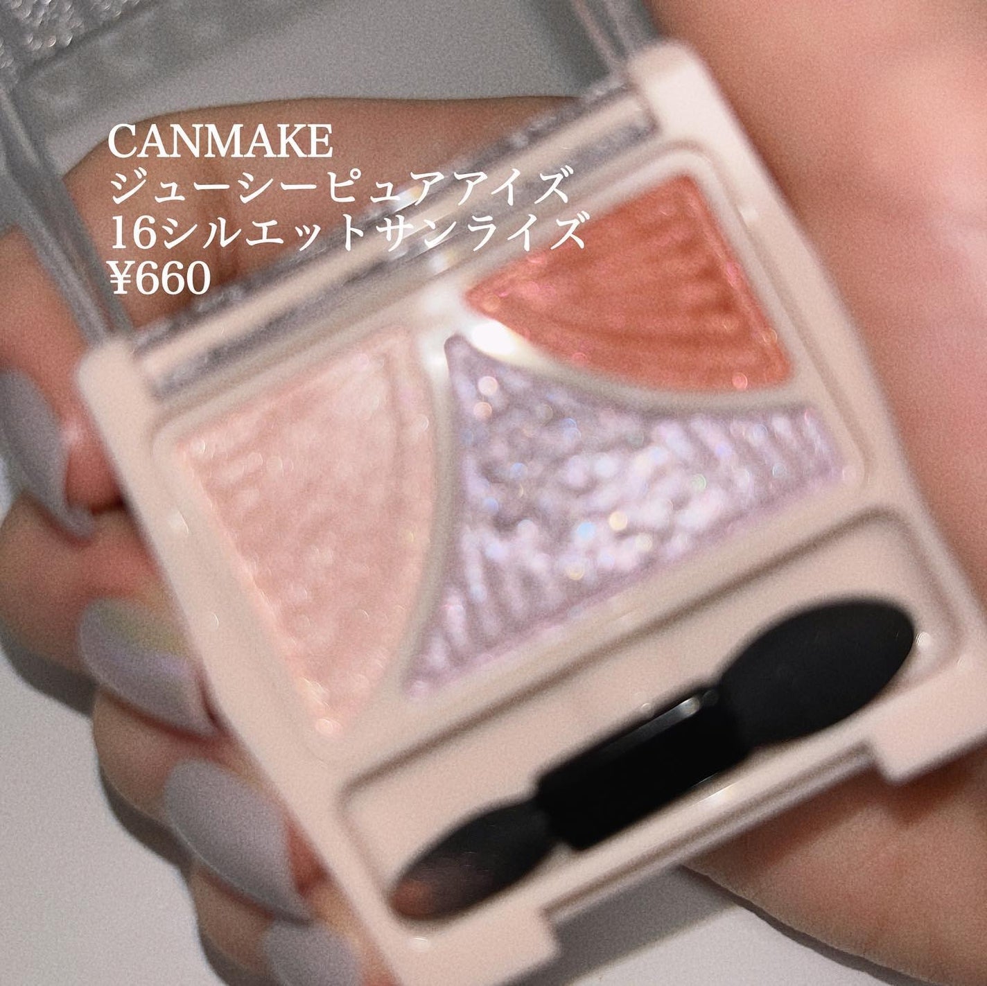 ジューシーピュアアイズ/キャンメイク/アイシャドウパレットを使ったクチコミ(2枚目)