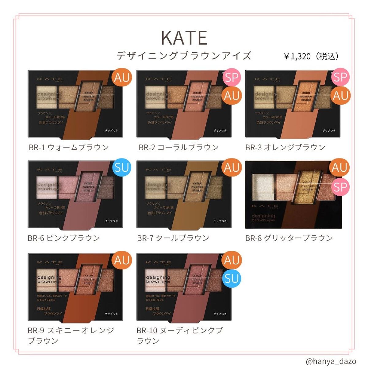 デザイニングブラウンアイズ/KATE/アイシャドウパレットを使ったクチコミ（1枚目）