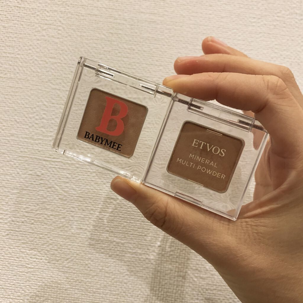 ミネラルマルチパウダー/エトヴォス/単色アイシャドウを使ったクチコミ（1枚目）