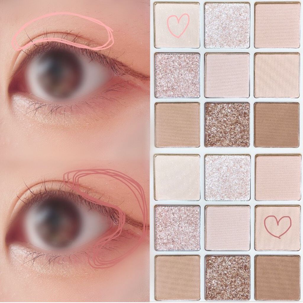 シャドウパレット/dasique/アイシャドウパレットを使ったクチコミ(2枚目)