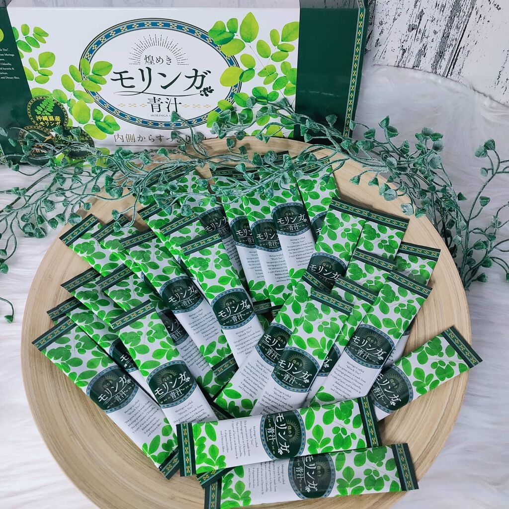 あたりちゃん♥️フォロバ&イイネ返し on LIPS 「【煌めきモリンガ青汁】青汁みたいな香りに鮮やかなグリーン🍀動画..」(4枚目)