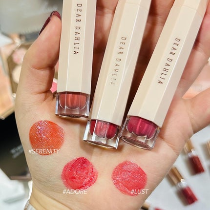 ブルーミングエディション サテングローリップ ステイン/DEAR DAHLIA/口紅を使ったクチコミ(2枚目)