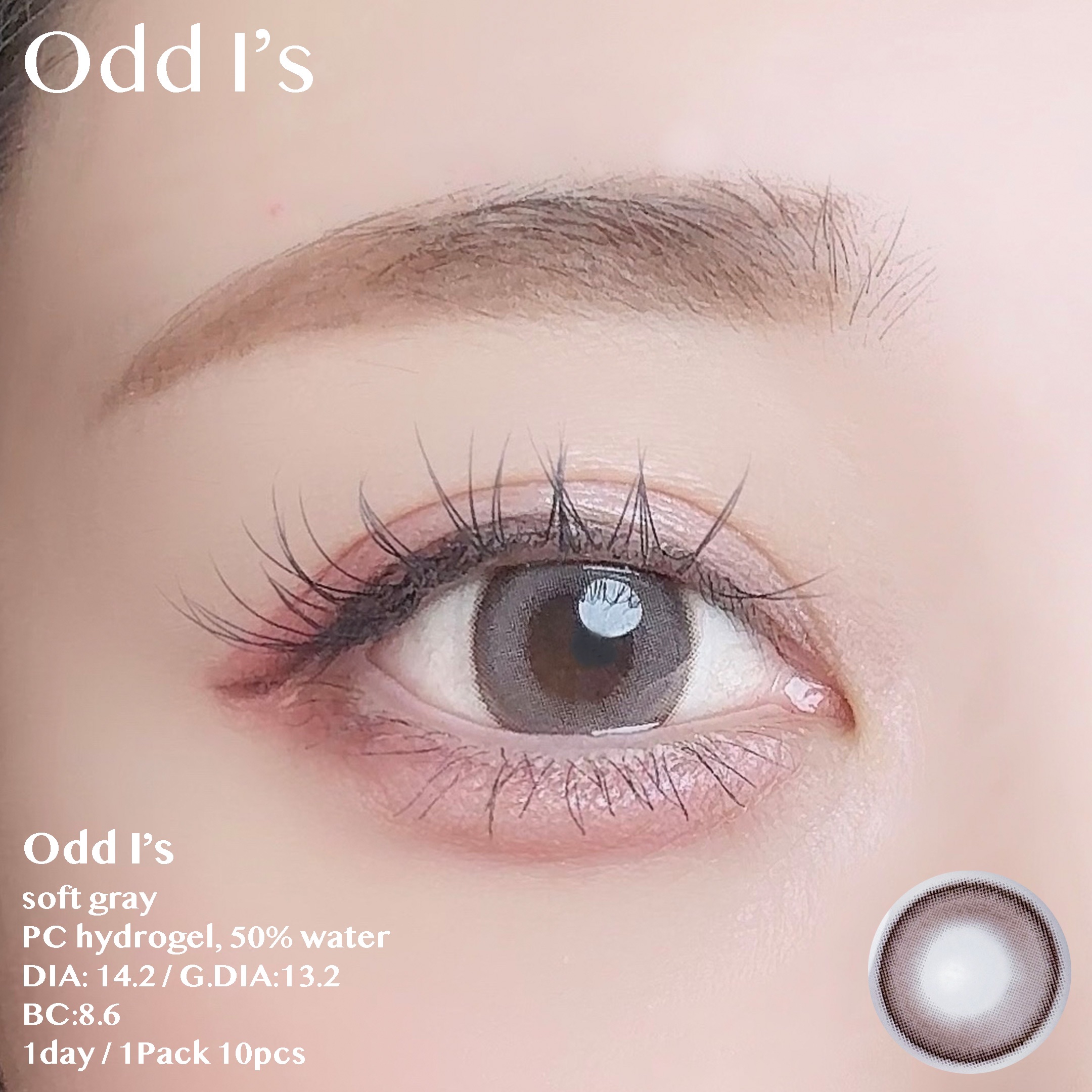 オッドアイズ 1day/ザピエル/カラーコンタクトレンズを使ったクチコミ（2枚目）