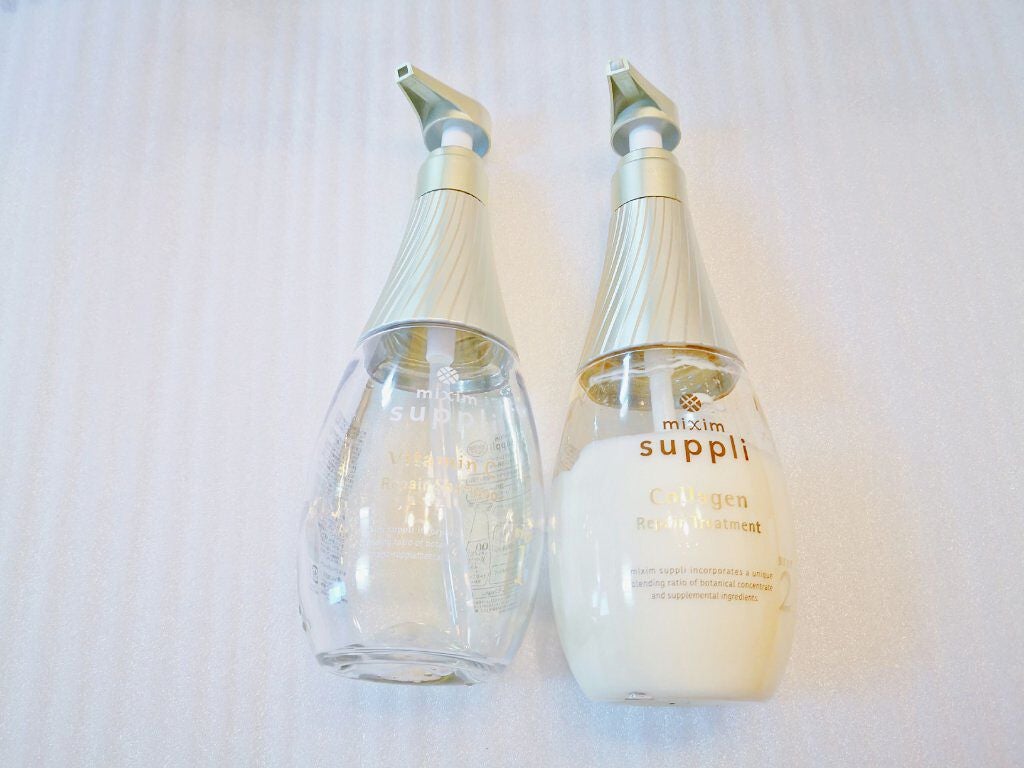 ビタミン リペアシャンプー/コラーゲン リペアヘアトリートメント/mixim suppli/市販シャンプーを使ったクチコミ(2枚目)