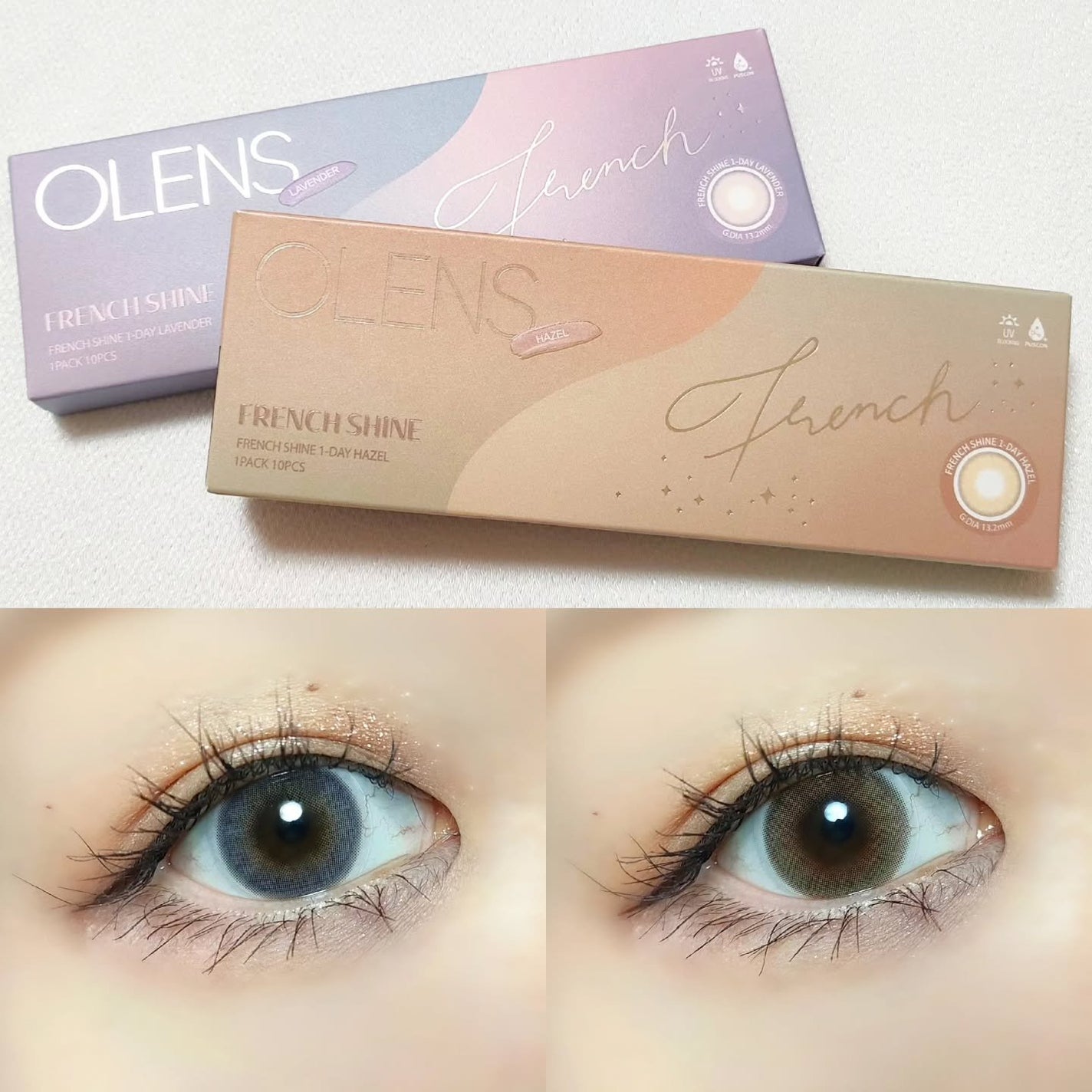FrenchShine1day/OLENS/ワンデー(1DAY)カラコンを使ったクチコミ(1枚目)