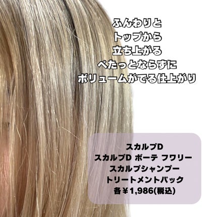 スカルプD ボーテ フワリー スカルプシャンプー/トリートメントパック/アンファー(スカルプD)/市販シャンプーを使ったクチコミ(5枚目)