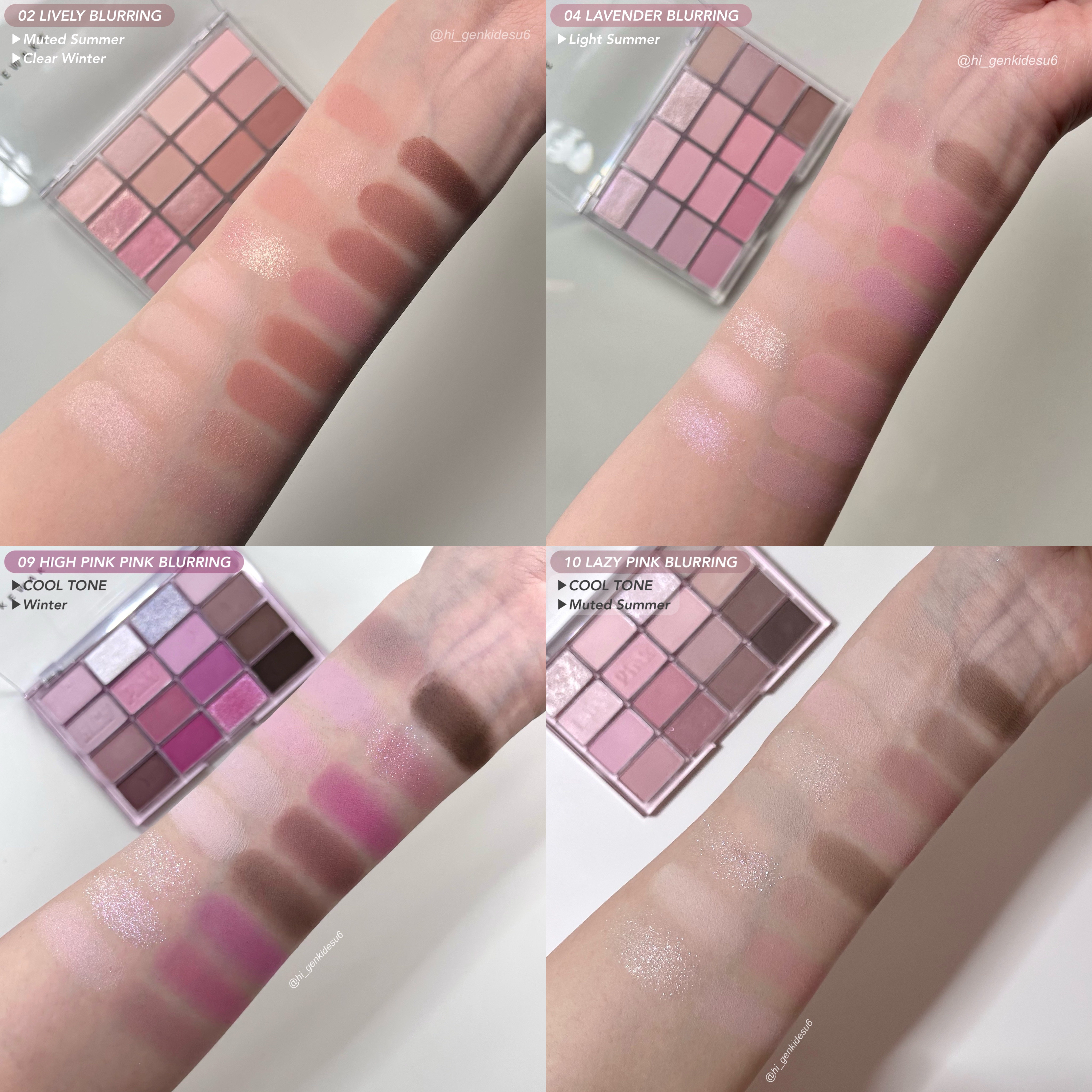 ソフトブラーリングアイパレット/wakemake/アイシャドウパレットを使ったクチコミ（2枚目）