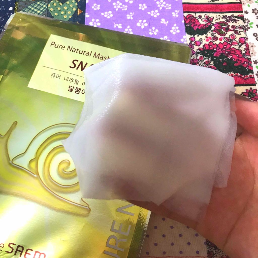 ピュアナチュラルマスクシート/the SAEM/シートマスク・パックを使ったクチコミ(2枚目)