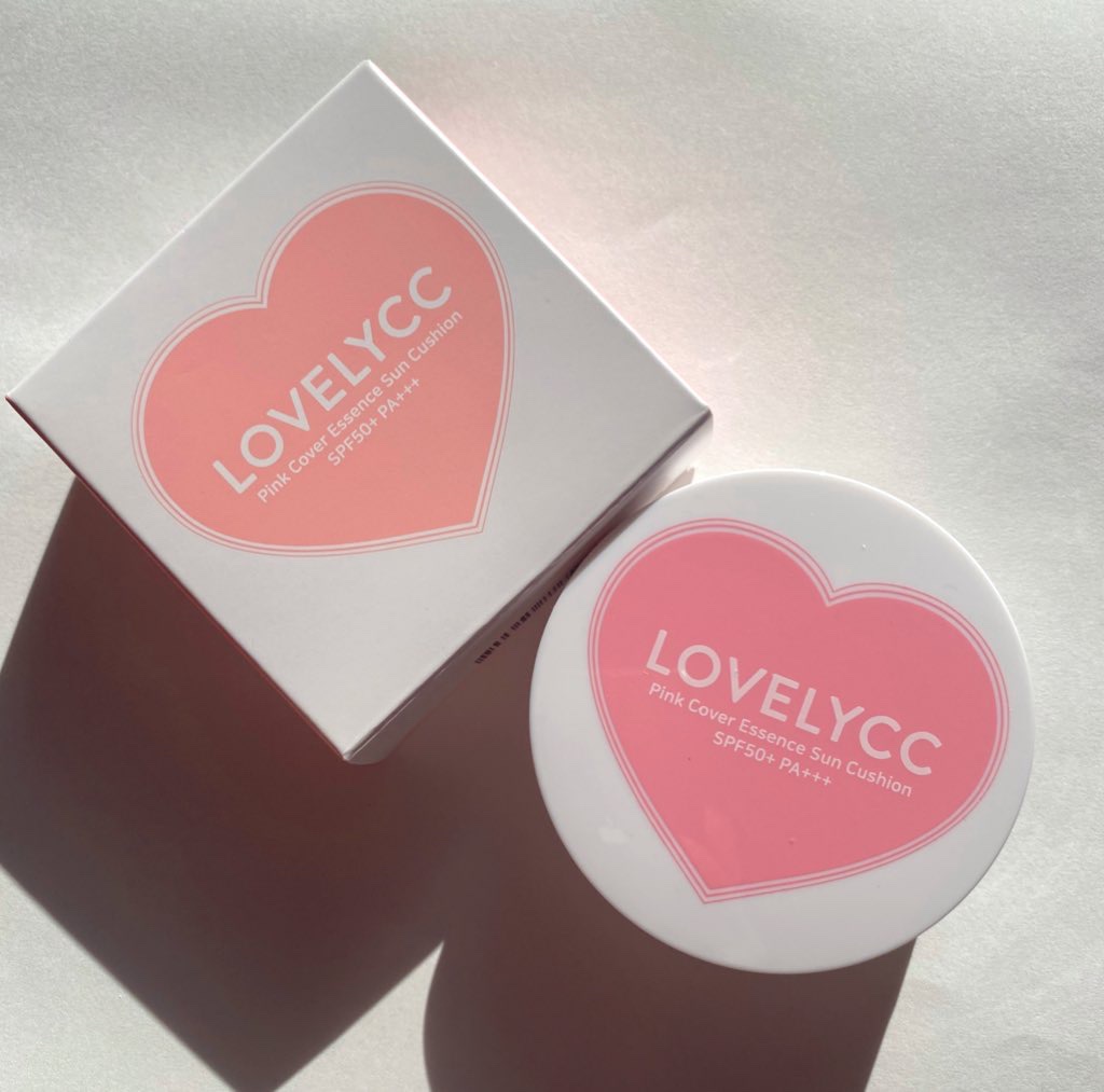 ピンクカバーエッセンスサンクッション/LOVELYCC/クッションファンデーションを使ったクチコミ（1枚目）