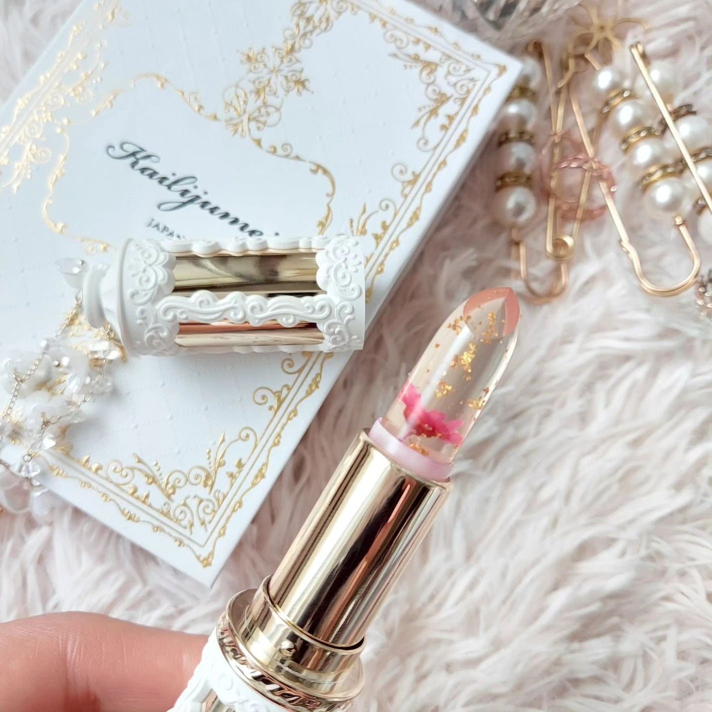 フルールロココシリーズ フラワーリップ/Kailijumei/口紅を使ったクチコミ(9枚目)