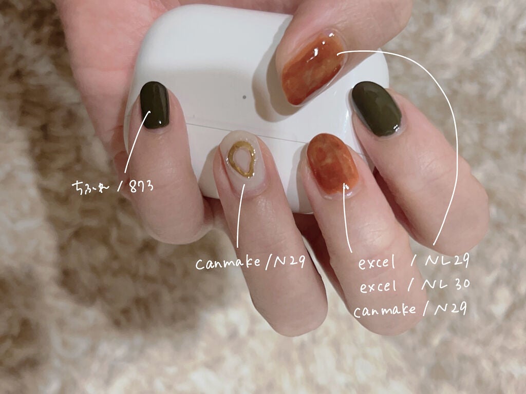 カラフルネイルズ/キャンメイク/マニキュアを使ったクチコミ(2枚目)