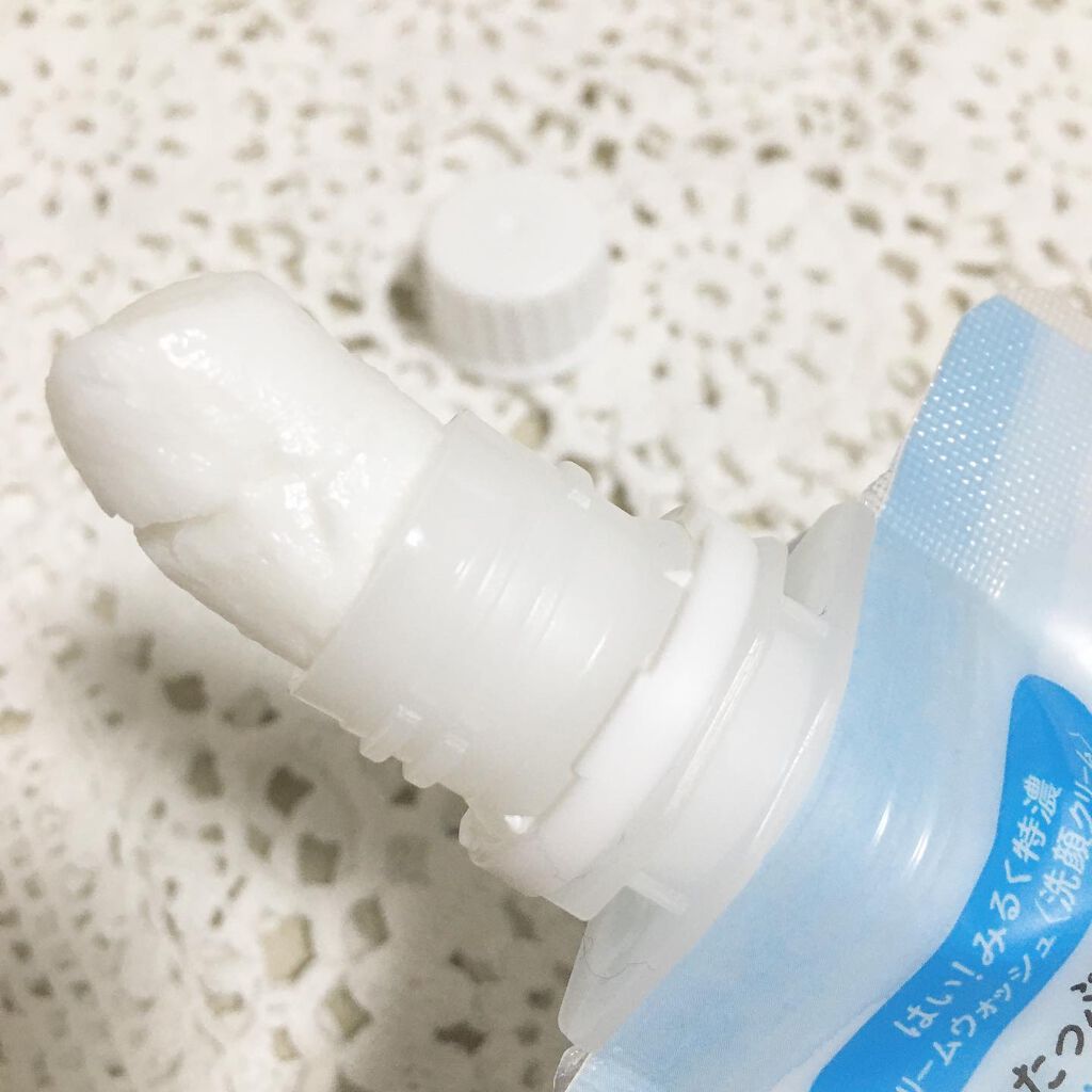 はい！みるく特濃 クリームウォッシュ/ロゼット/洗顔フォームを使ったクチコミ（3枚目）