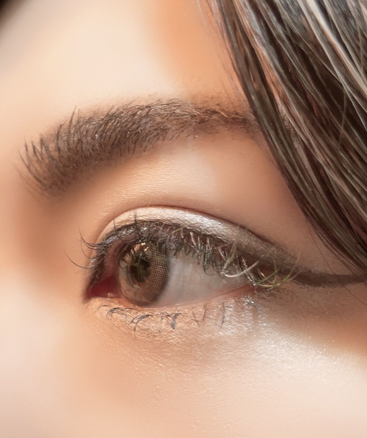 ホロリスサンドベージュ/カラコンぴあ/カラーコンタクトレンズを使ったクチコミ(2枚目)