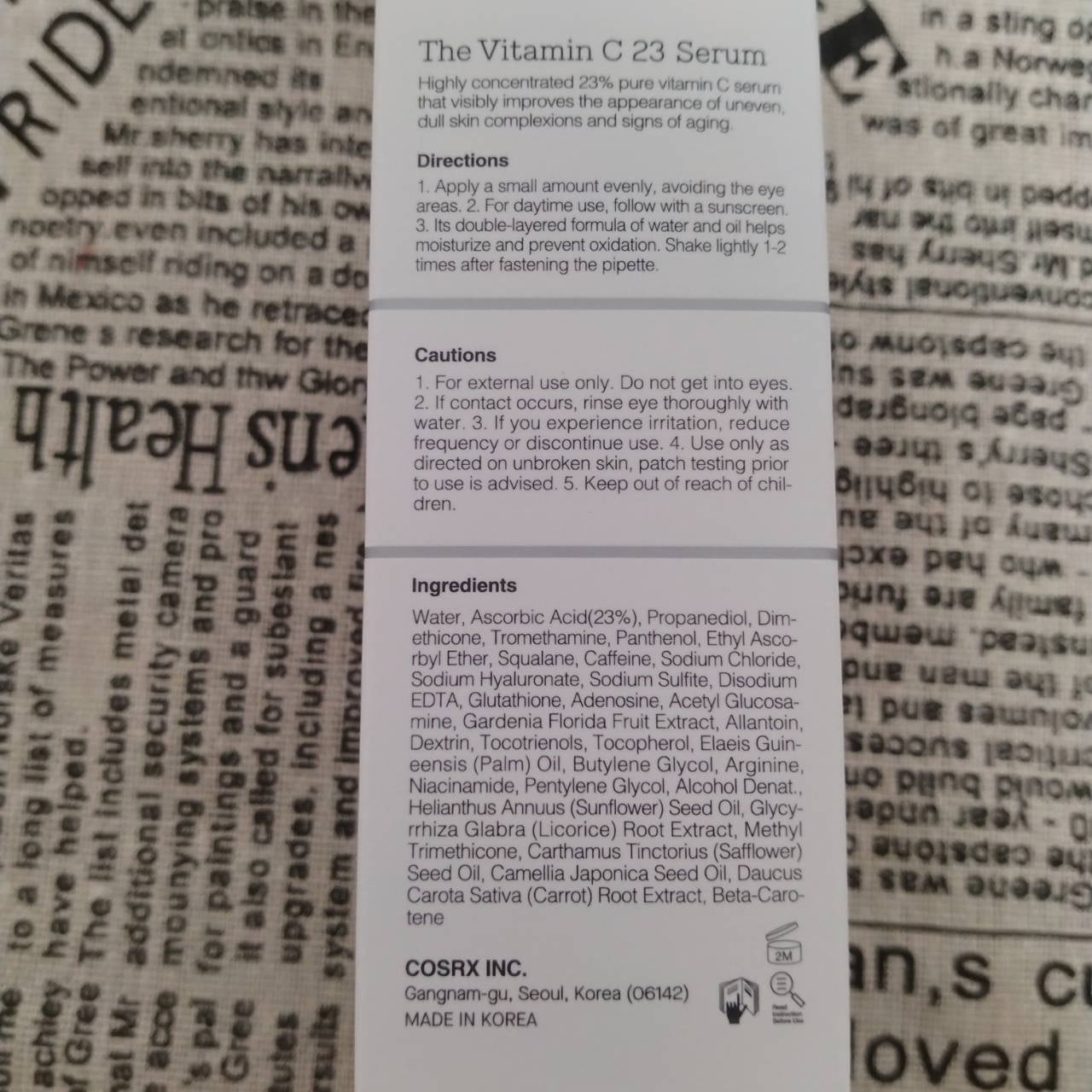RXザ・ビタミンC23セラム/COSRX/美容液を使ったクチコミ(5枚目)