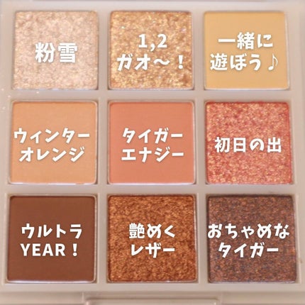 ムジークタイガープレイカラーアイズ/ETUDE/アイシャドウパレットを使ったクチコミ(5枚目)