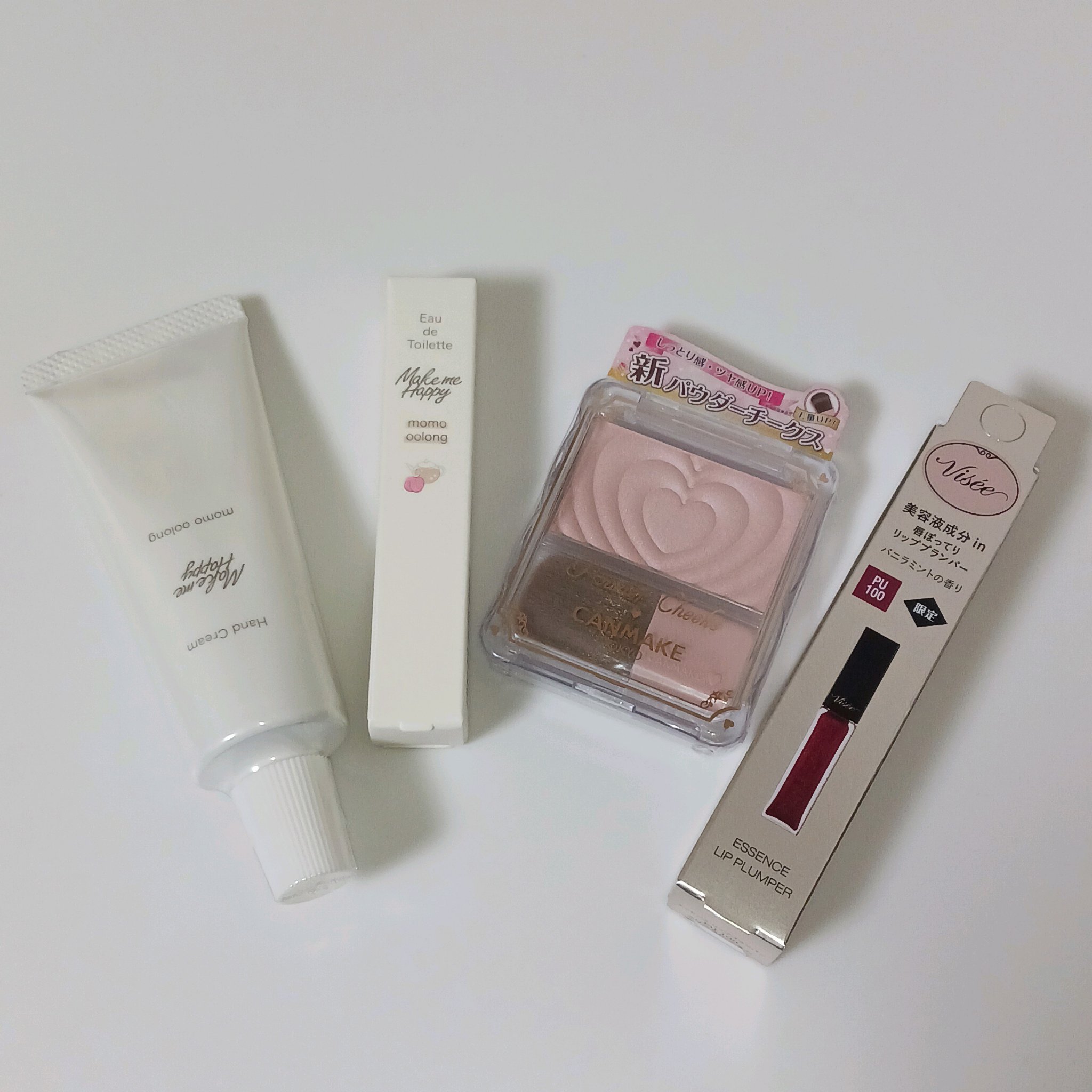 メイクミーハッピー ハンドクリーム momo oolong/キャンメイク/ハンドクリームを使ったクチコミ（1枚目）