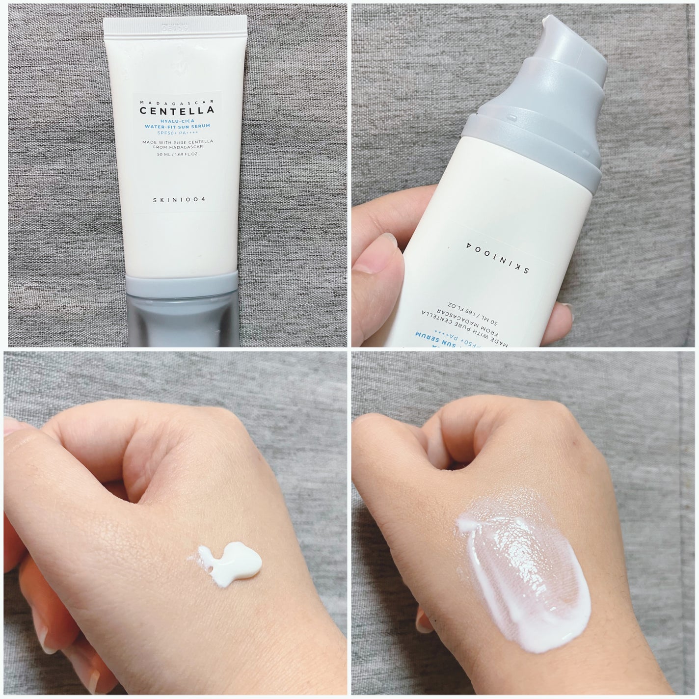 ヒアルーシカ ウォーターフィット サンセラム/SKIN1004/日焼け止めローションを使ったクチコミ(1枚目)