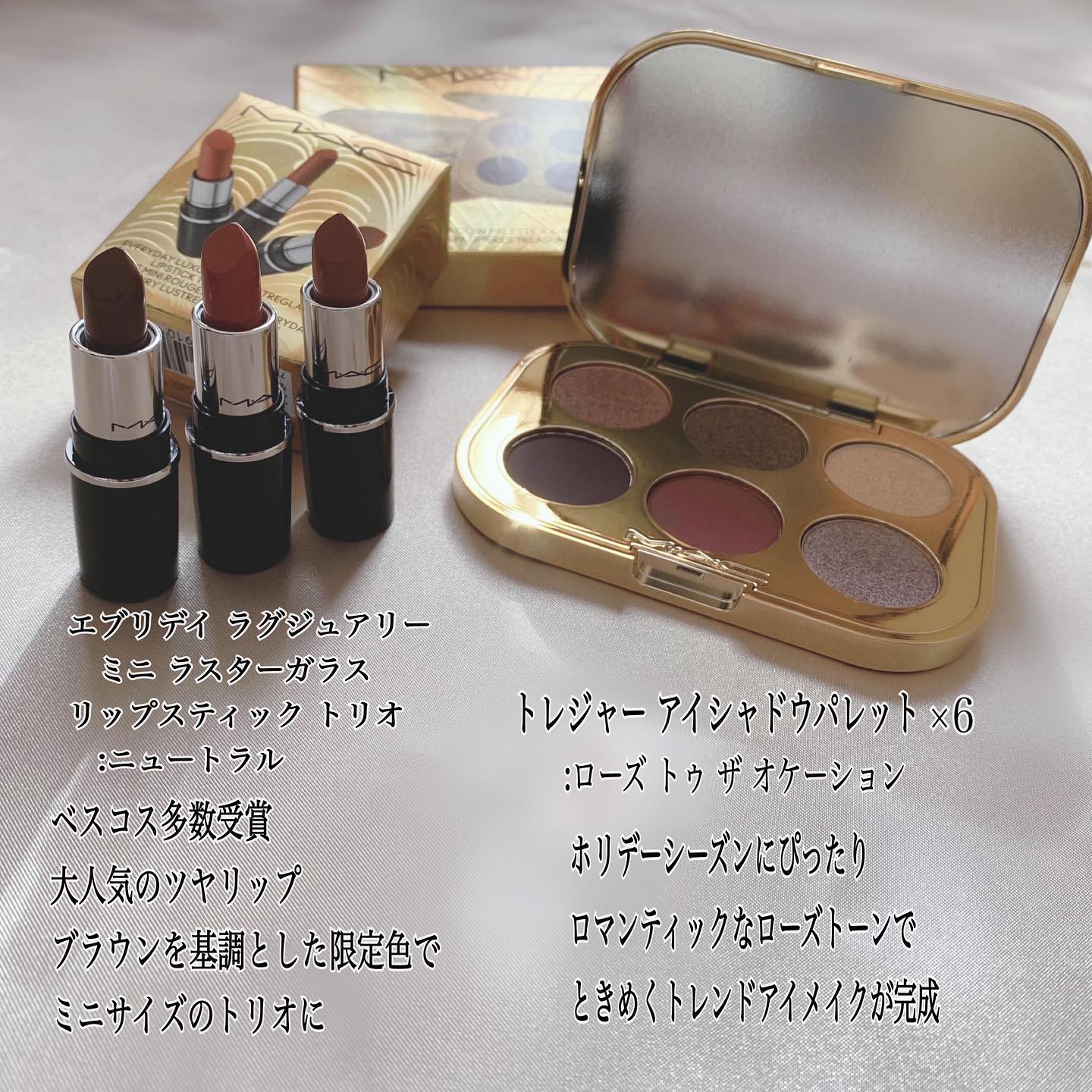 トレジャー アイシャドウ パレット ×6/M・A・C/アイシャドウパレットを使ったクチコミ（2枚目）