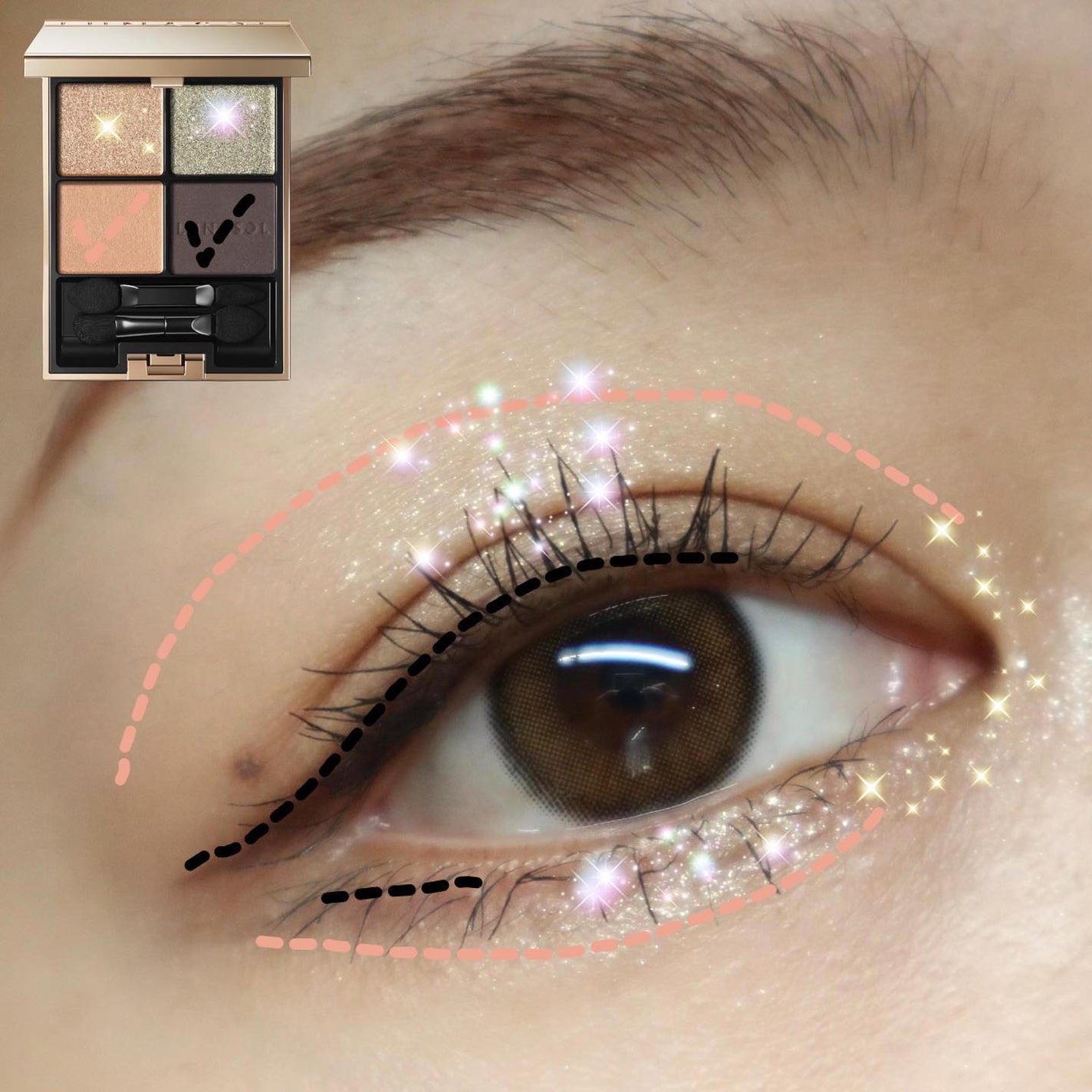 アイカラーレーション/LUNASOL/アイシャドウパレットを使ったクチコミ(6枚目)