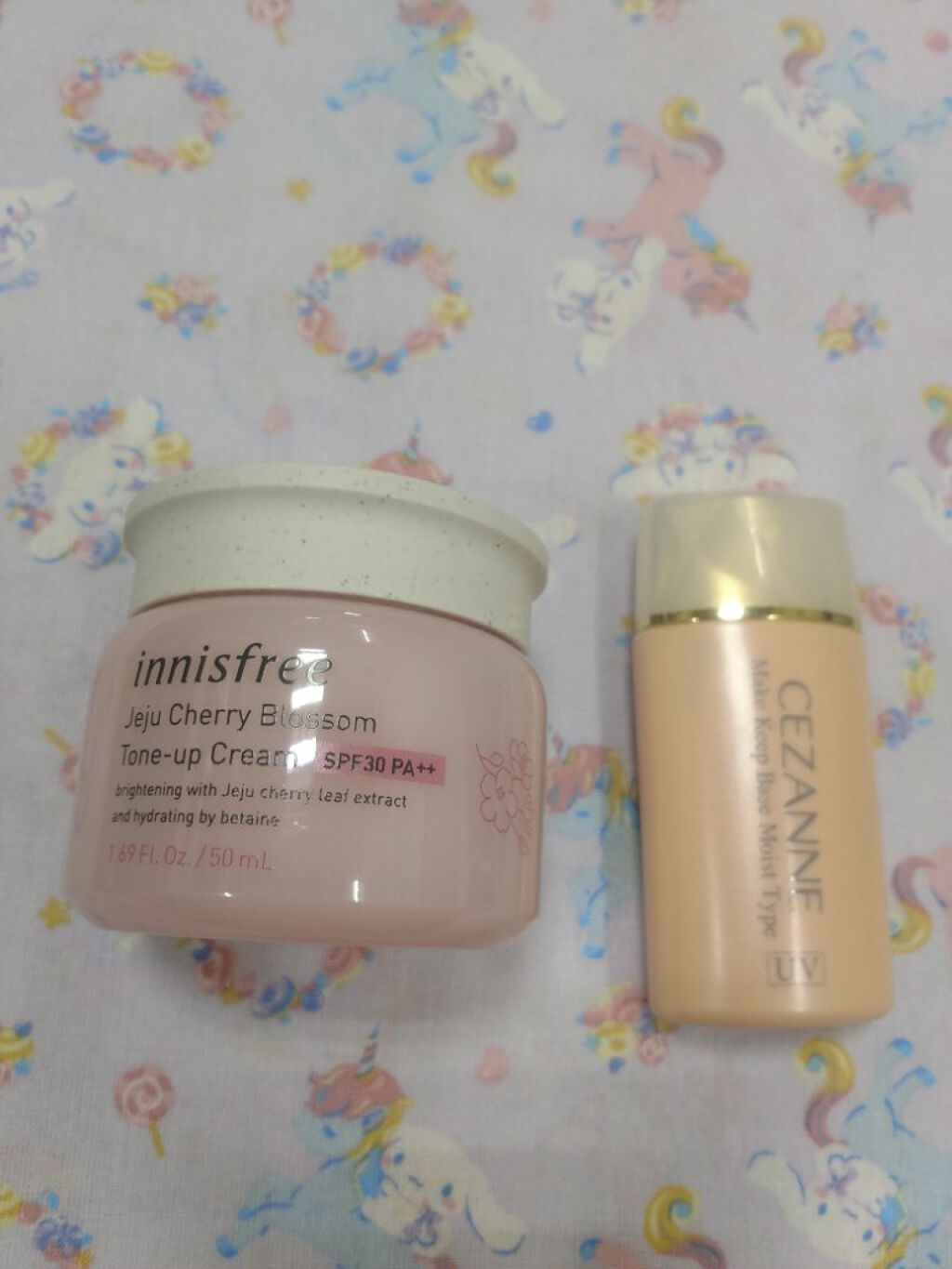 チェジュ チェリーブロッサム トーンアップクリーム/innisfree/化粧下地を使ったクチコミ（2枚目）