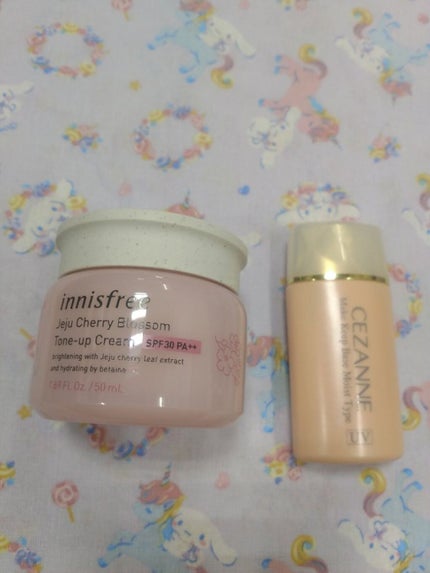 チェジュ チェリーブロッサム トーンアップクリーム/innisfree/化粧下地を使ったクチコミ(2枚目)