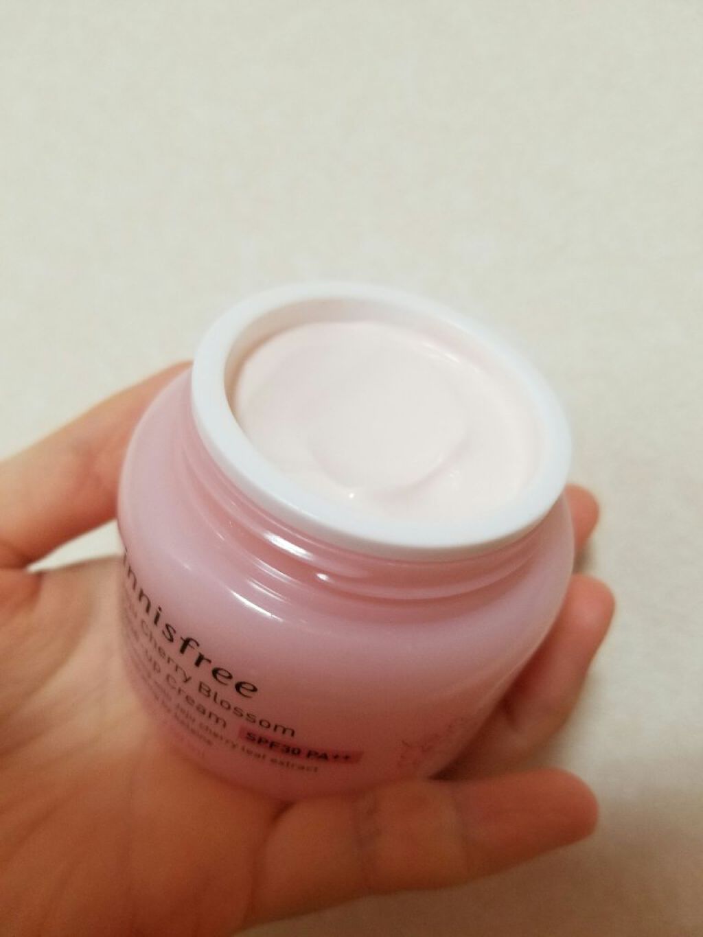 チェリーブロッサム トーンアップ クリーム UV/innisfree/フェイスクリームを使ったクチコミ（1枚目）
