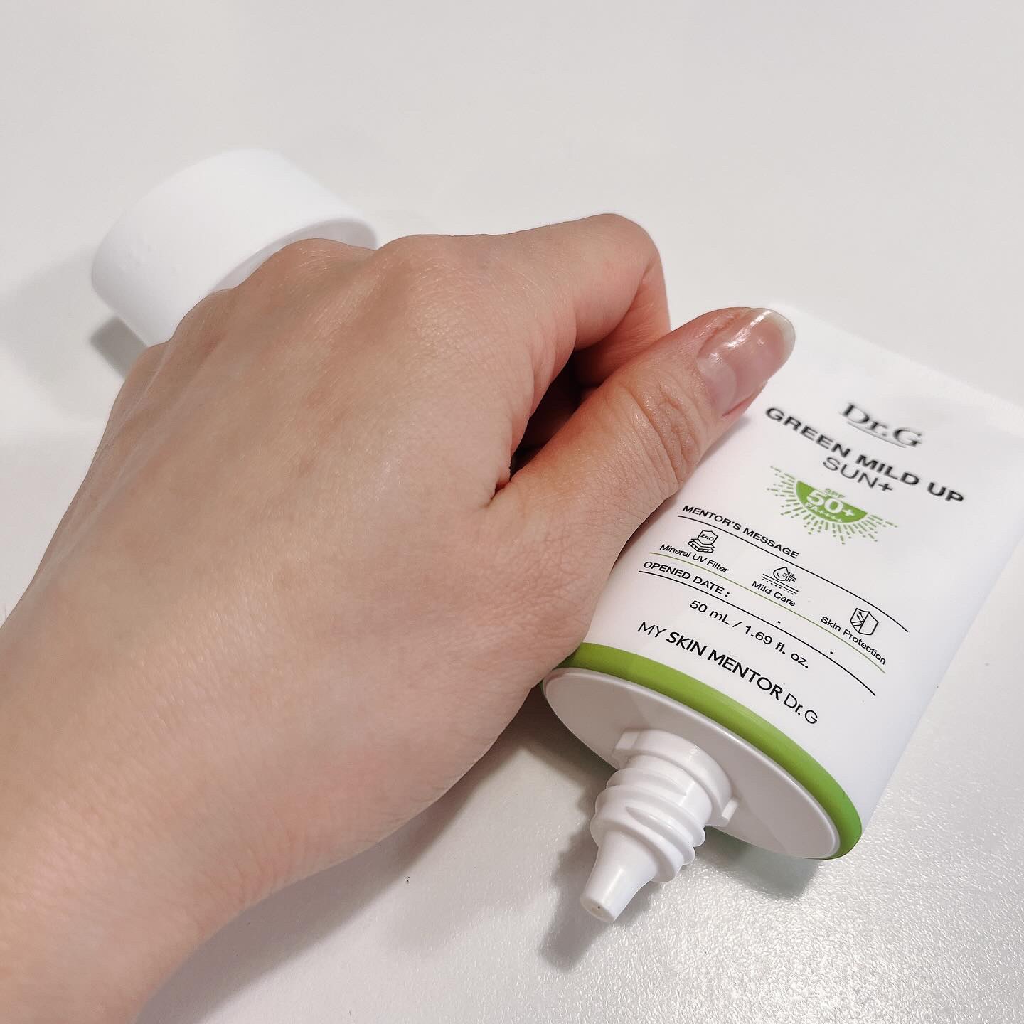 グリーンマイルドサンスティック SPF50+ PA++++/Dr.G/日焼け止めスティックを使ったクチコミ（3枚目）