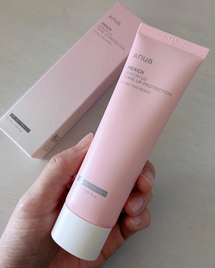 桃ナイアシン UVトーンアッププロテクション/Anua/化粧下地を使ったクチコミ(5枚目)