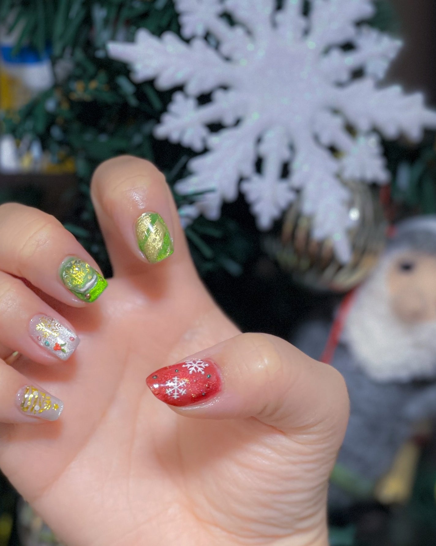 ネイルシール/SHEIN/ネイルシールを使ったクチコミ(4枚目)