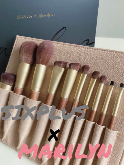 SIXPLUS X MARILYN 10本メイクアップブラシセット/SIXPLUS/メイクブラシを使ったクチコミ(1枚目)