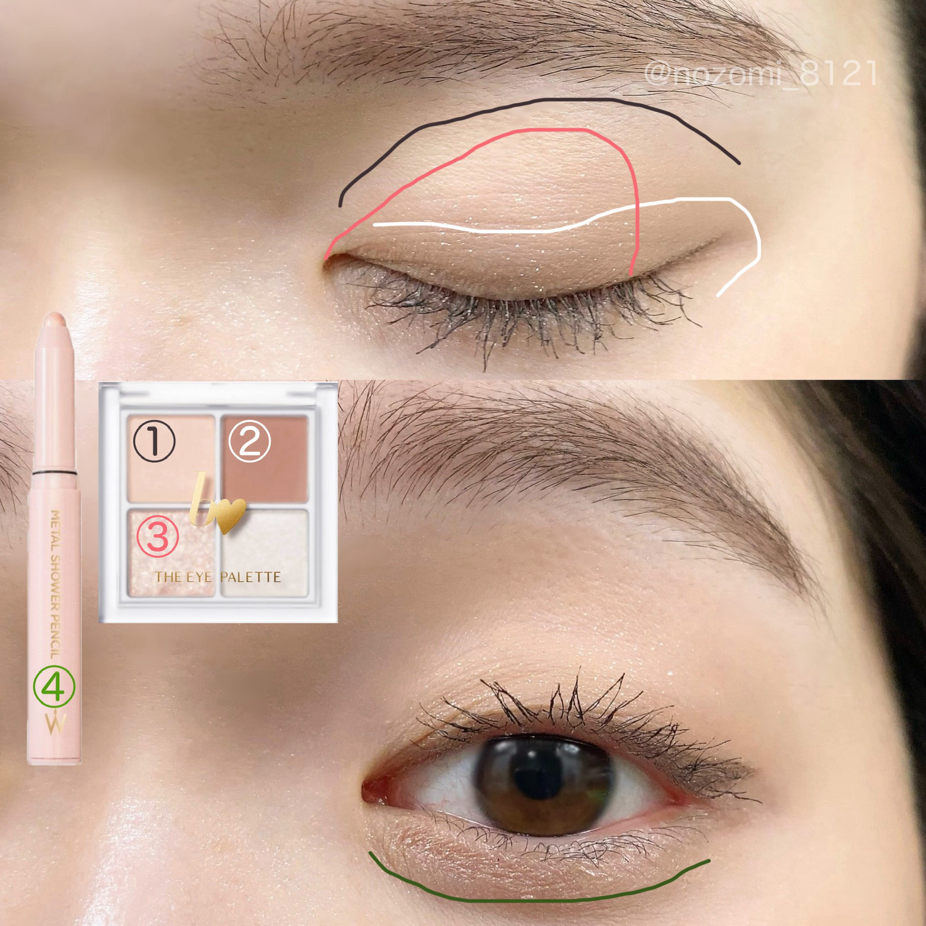 THE アイパレR/b idol/アイシャドウパレットを使ったクチコミ（3枚目）