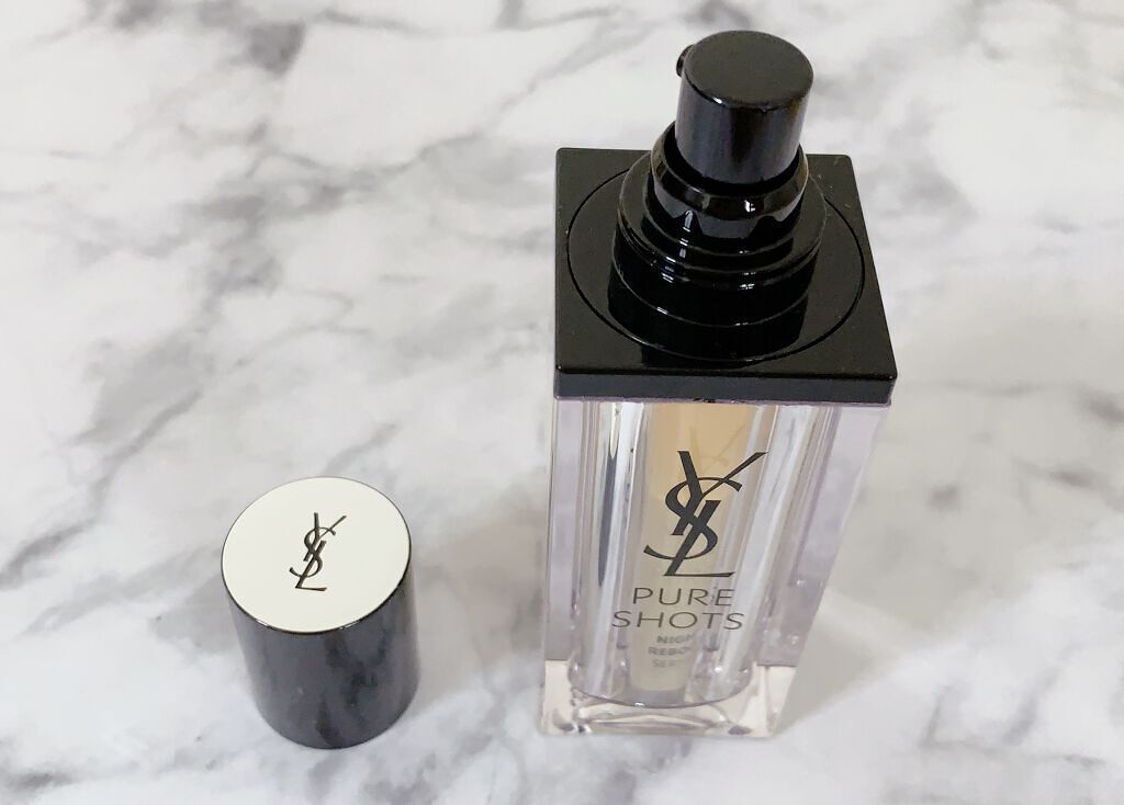 ピュアショット ナイト リチャージセラム/YVES SAINT LAURENT BEAUTE/美容液を使ったクチコミ（2枚目）