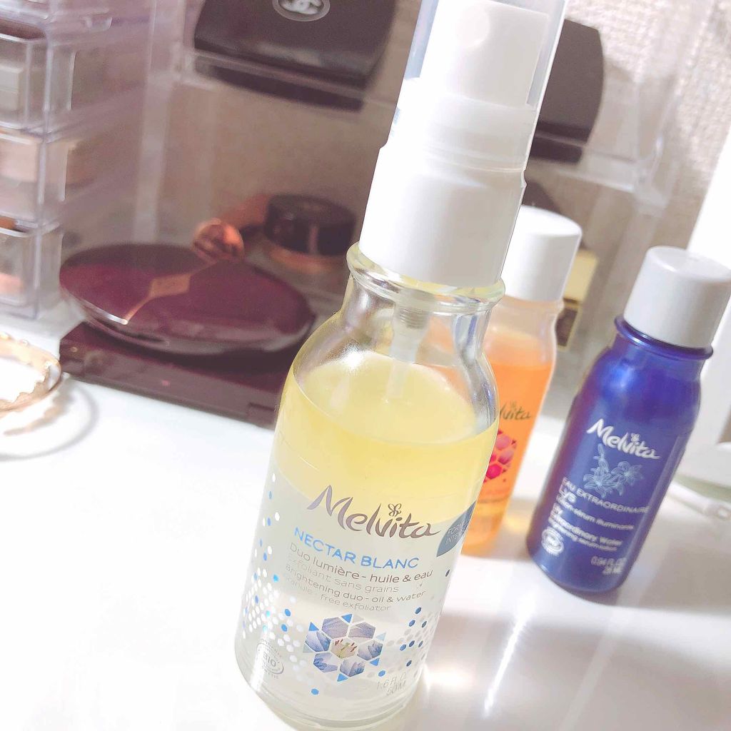 試してみた】ネクターブラン ウォーターオイル デュオ Melvitaの効果