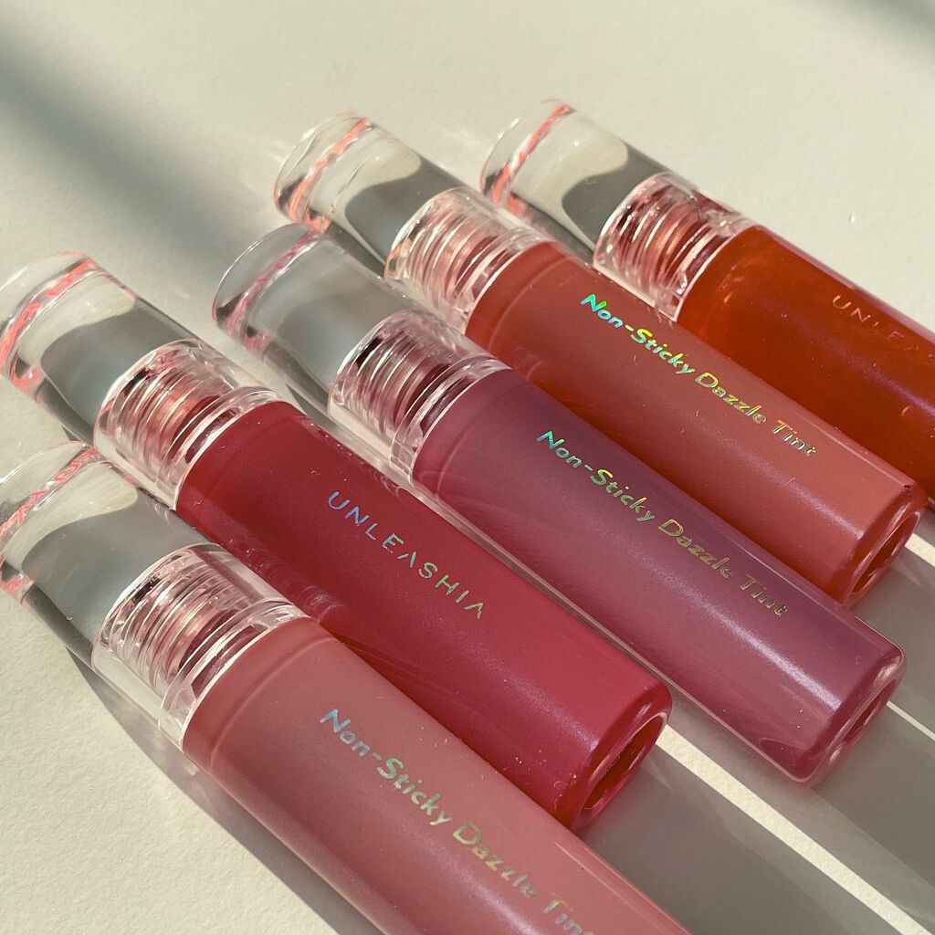 ノンスティッキーダズルティント/unleashia/リップティントを使ったクチコミ(4枚目)