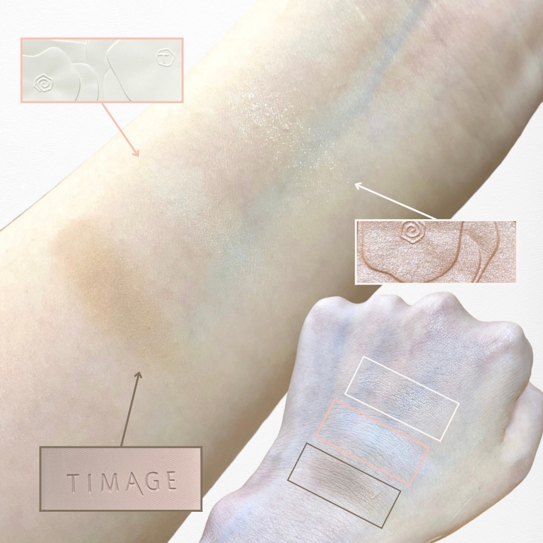 ハイライトシェーディングパレット/TIMAGE/パウダーハイライトを使ったクチコミ（3枚目）