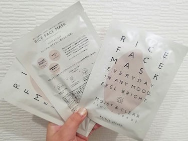 RICE FACE MASKライスバリアフェイスマスク MOISTCLEAR/KOUJIHIME/シートマスク・パックを使ったクチコミ（3枚目）