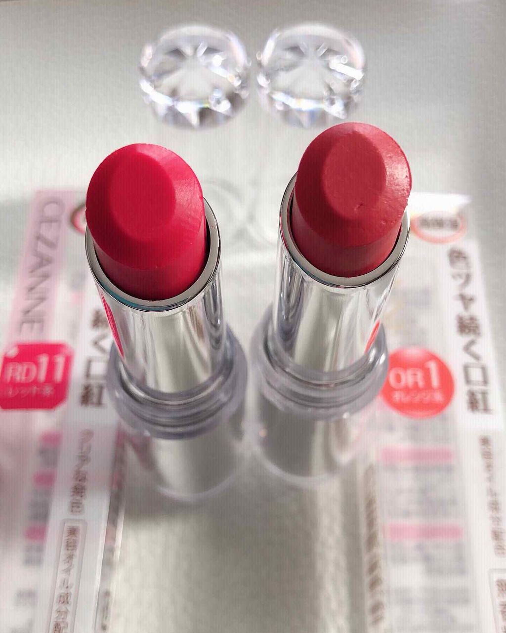 ラスティンググロスリップ/CEZANNE/口紅を使ったクチコミ(1枚目)