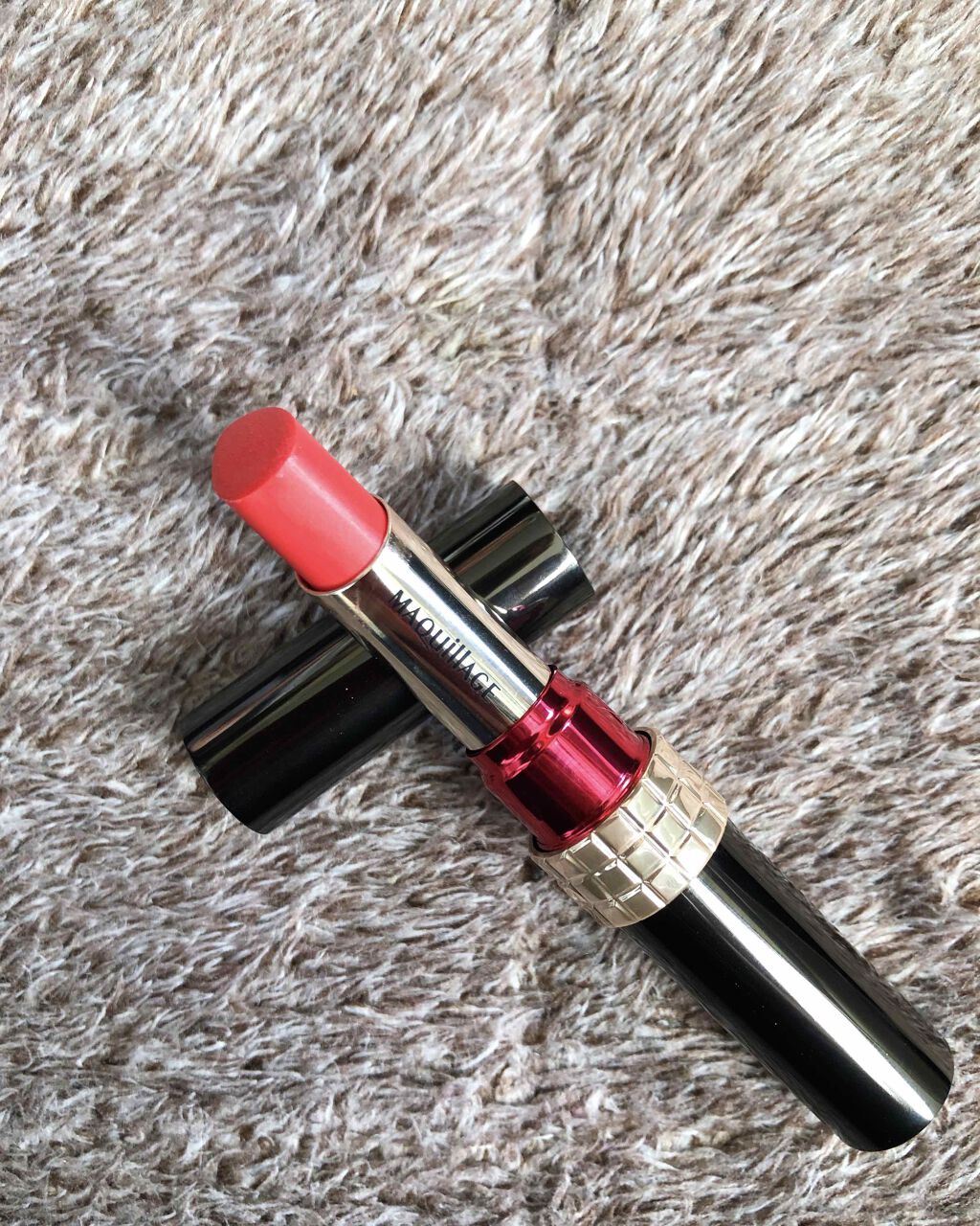 ドラマティックルージュN OR353（限定色）/マキアージュ/口紅を使ったクチコミ（1枚目）