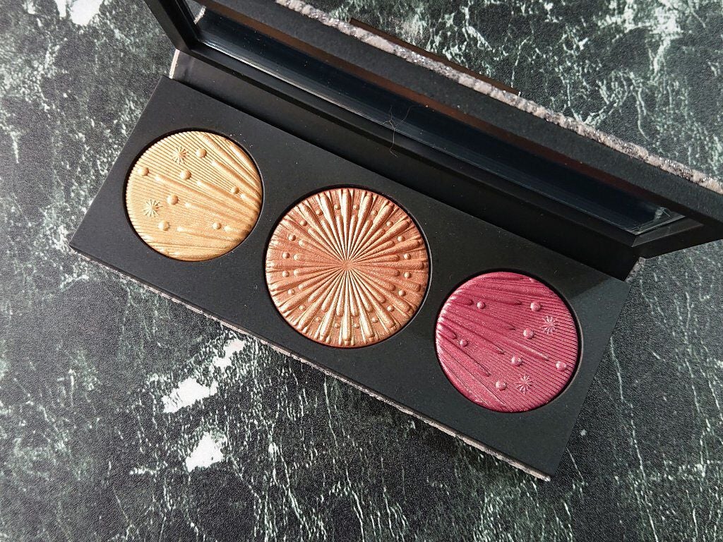 フラッシング アイス エクストラ ディメンション スキンフィニッシュ トリオ ミディアム ディープ/M・A・C/パウダーハイライトを使ったクチコミ(2枚目)