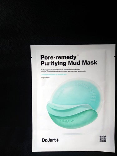 Dr.Jart＋ pore・remedy purifying mud maskのクチコミ「大切な日の前日にかならず使う！！！
毛穴ひきしめ効果の泥マスク。
泥なのにシートマスクなんです.....」（3枚目）