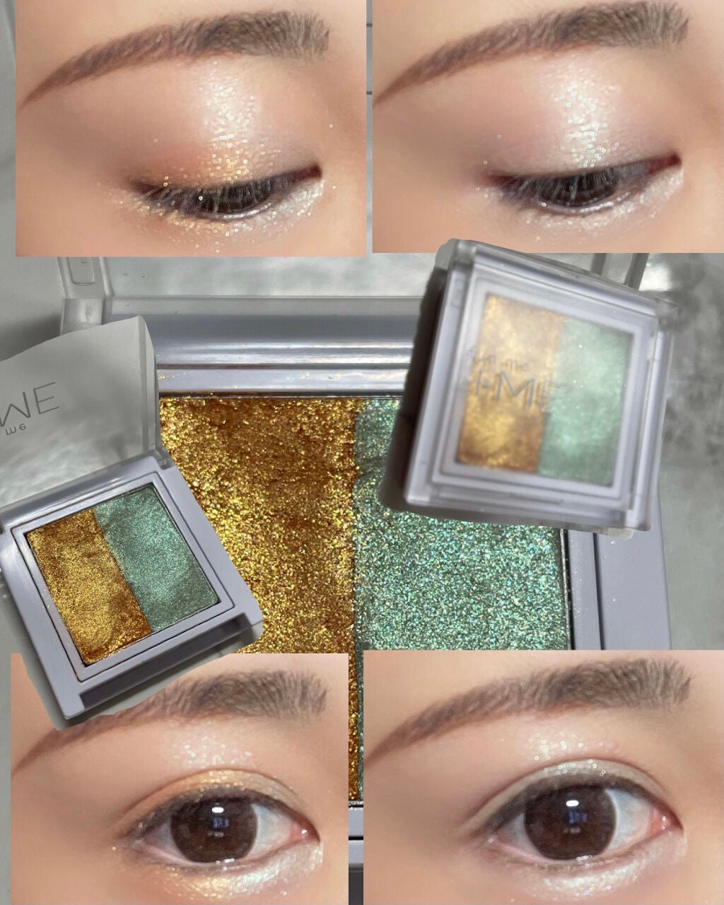 ラメシャワーシャドウ/funme+ME/ジェル・クリームアイシャドウを使ったクチコミ(3枚目)