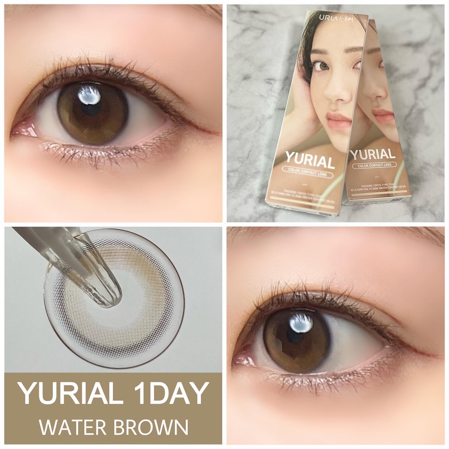 YURIAL 1DAY/URIA i-DOL/ワンデー（１DAY）カラコンを使ったクチコミ（1枚目）