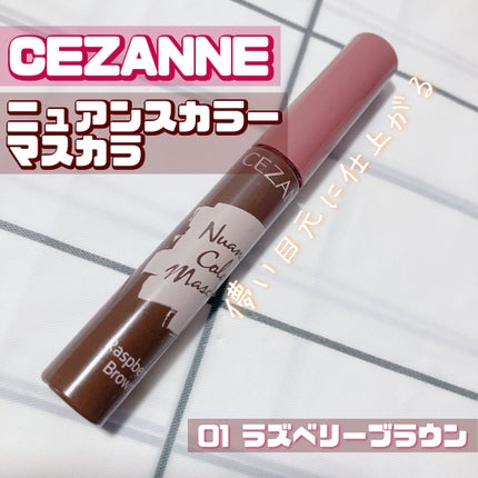 ニュアンスカラーマスカラ/CEZANNE/マスカラを使ったクチコミ(1枚目)