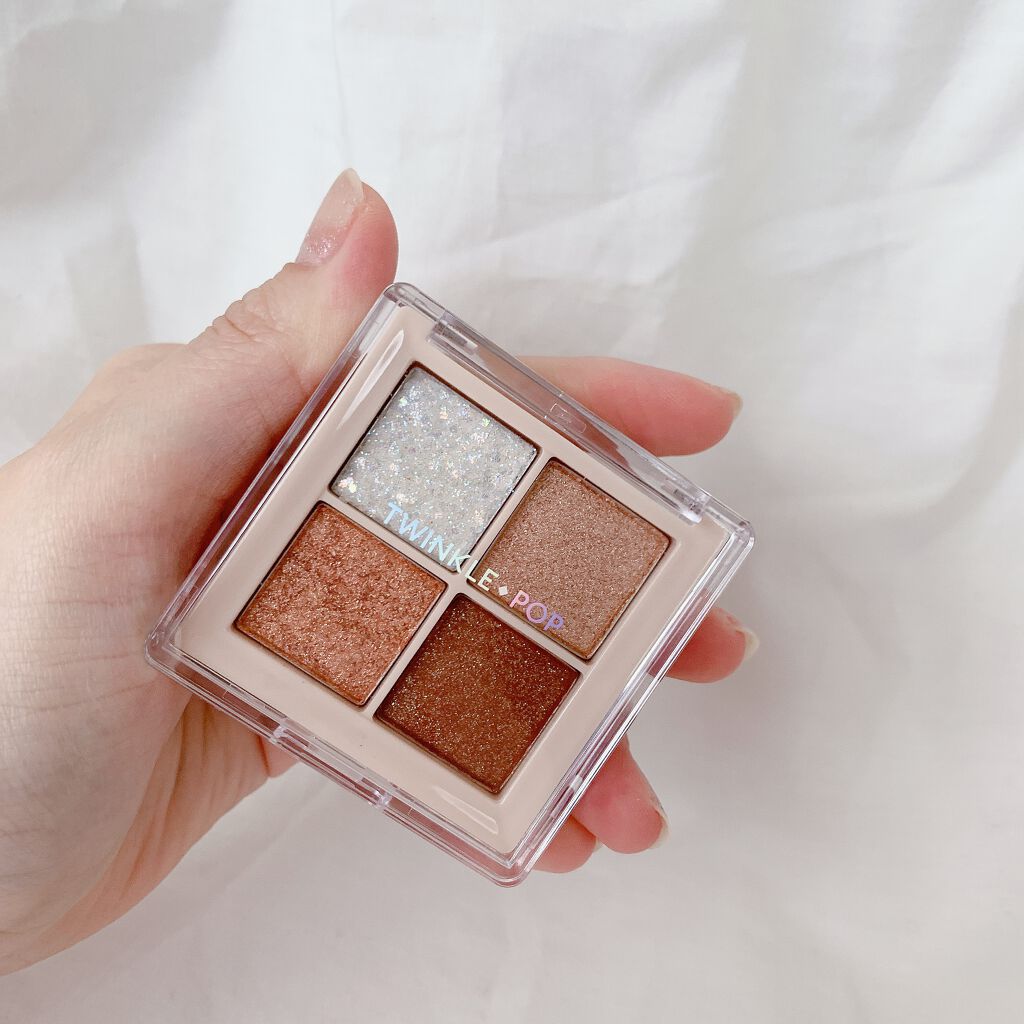 TWINKLE POP Pearl Flex Glitter Eye Palette/CLIO/アイシャドウパレットを使ったクチコミ(7枚目)