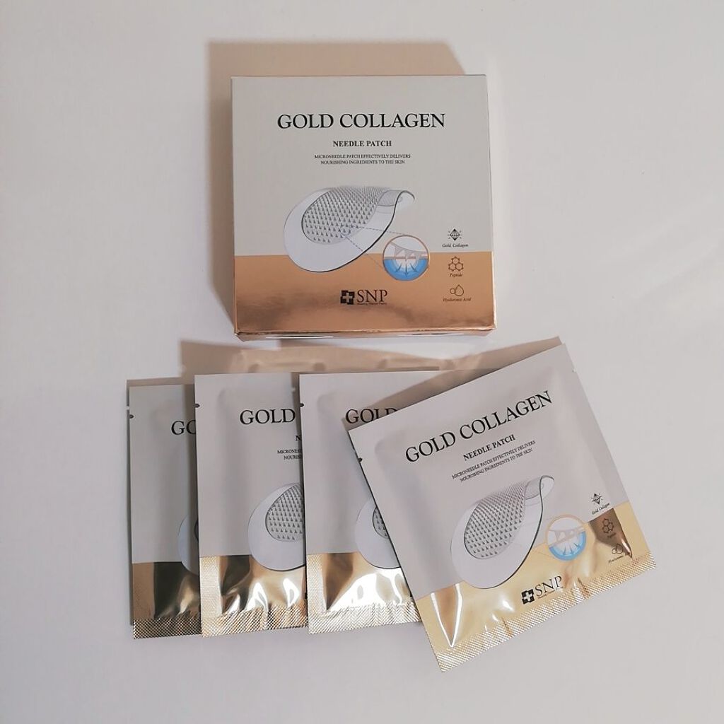 ゴールドコラーゲンニードルパッチ/SNP/アイケア・アイクリームを使ったクチコミ(2枚目)