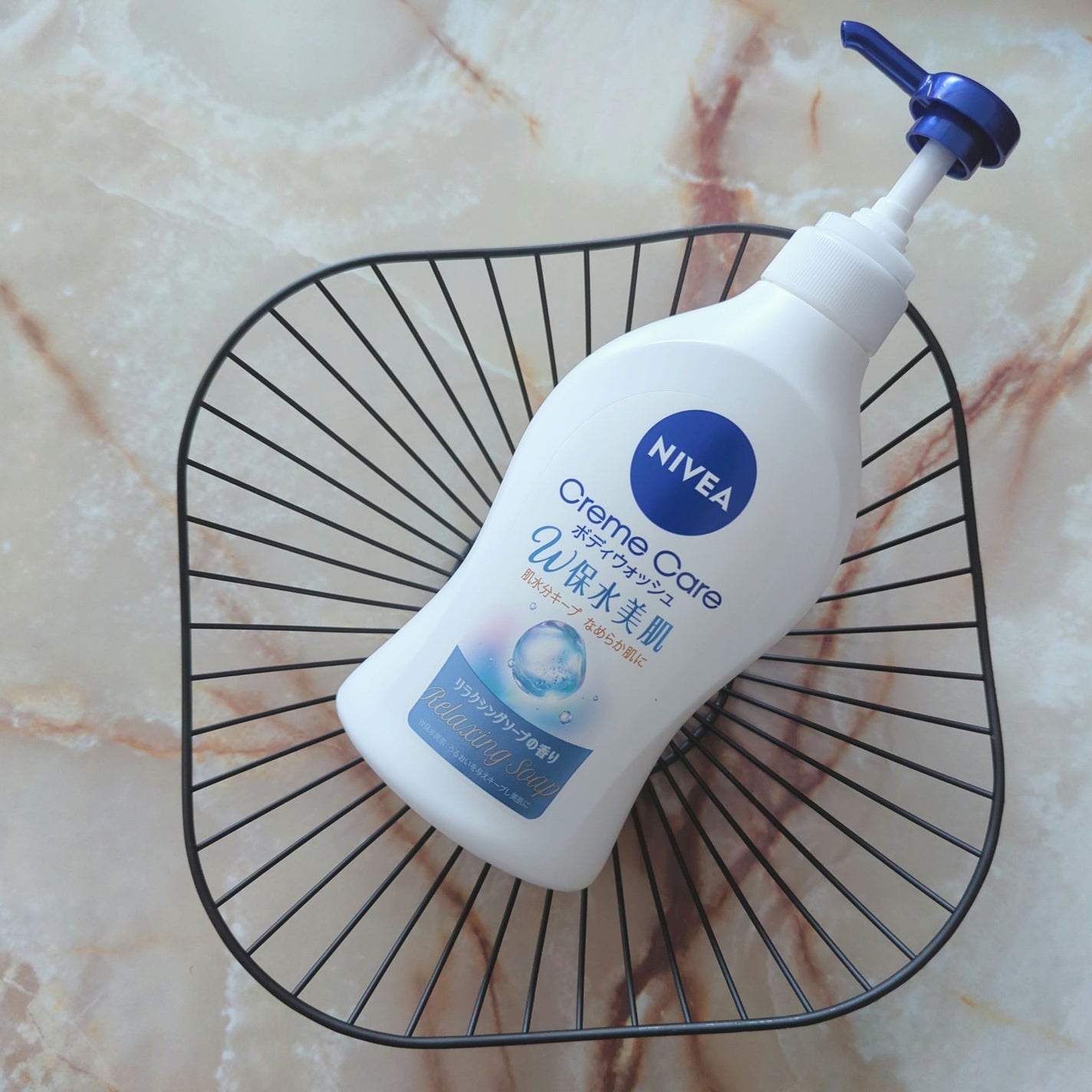 クリームケア ボディウォッシュ W保水美肌 リラクシングソープの香り/ニベア/ボディソープを使ったクチコミ(1枚目)