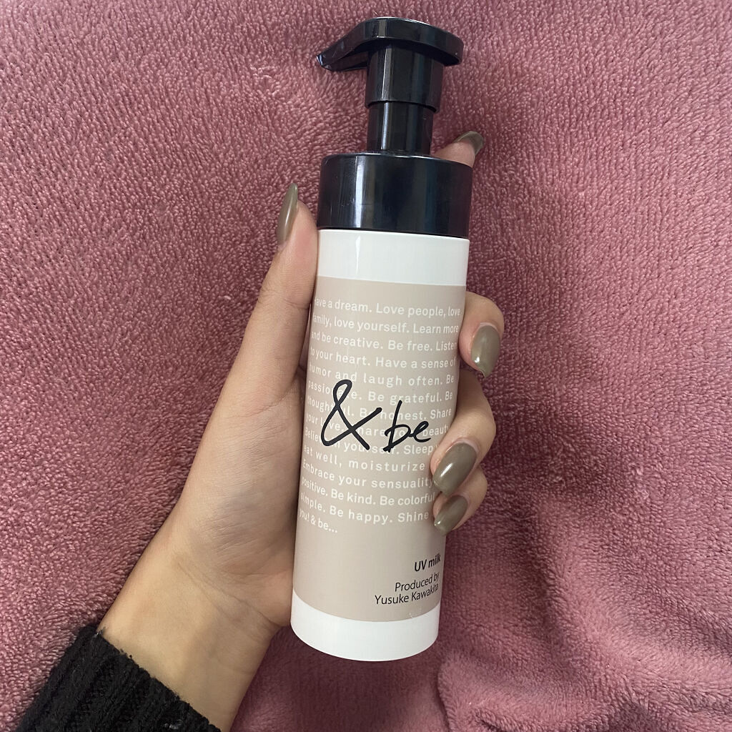 UVミルク/＆be/日焼け止め・UVケアを使ったクチコミ（1枚目）