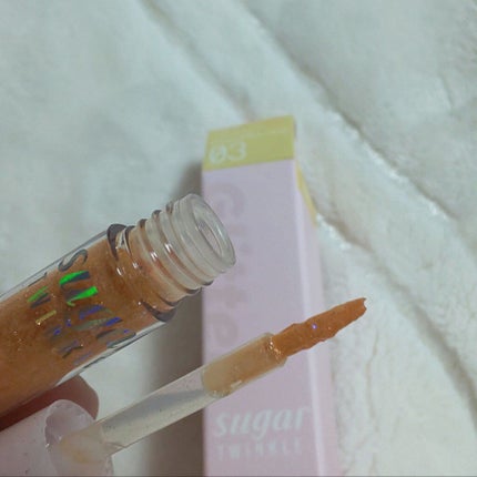 シュガー トゥインクル リキッド グリッター/PERIPERA/グリッターを使ったクチコミ(3枚目)