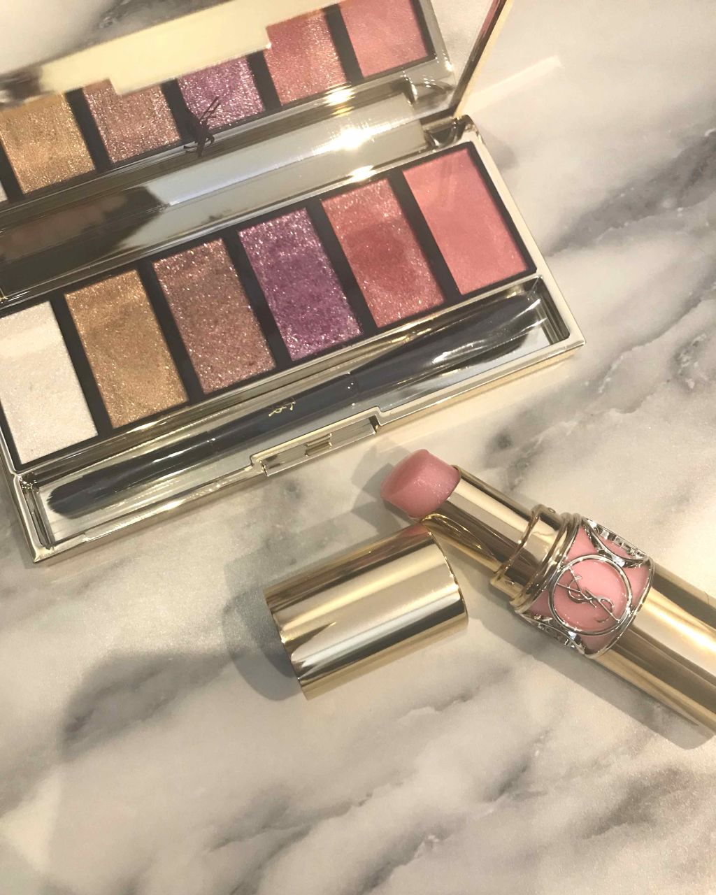 ルージュ ヴォリュプテ シャイン/YVES SAINT LAURENT BEAUTE/口紅を使ったクチコミ(1枚目)